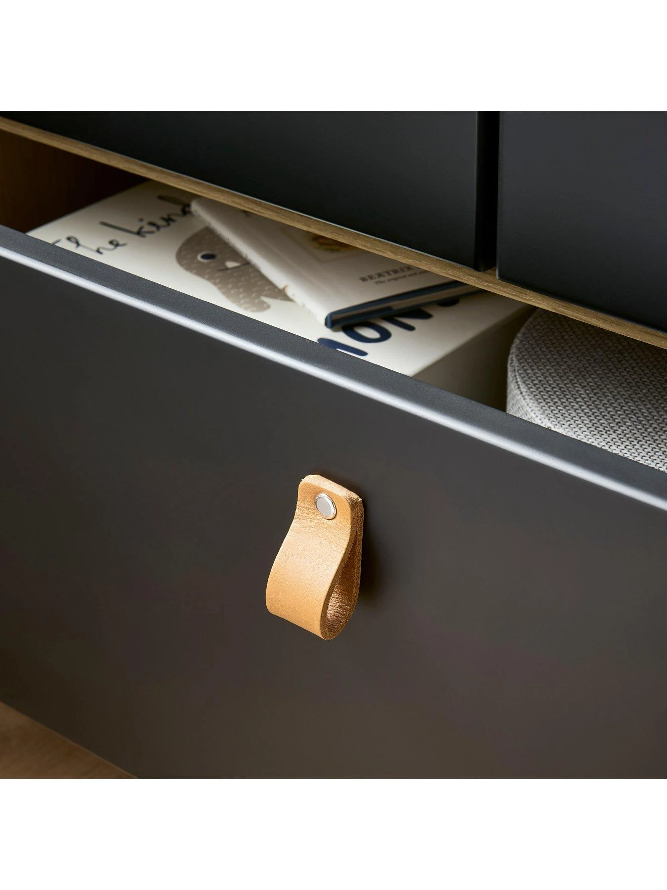 CuddleCo Rafi 3 Piece Nursery Furniture Set - Oak And Black 8 CuddleCo Rafi 3 Piece Nursery Furniture Set - Oak And Black - Image 6