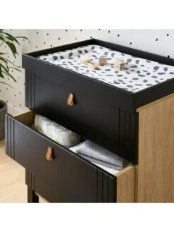 CuddleCo Rafi 2-Piece Nursery Furniture Set - Oak And Black 13 CuddleCo Rafi 2-Piece Nursery Furniture Set - Oak And Black -Oleu Furniture Shop VDX4M SQ5 0000000088 NO COLOR SLd1