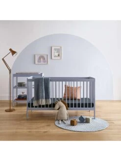 CuddleCo Nola 2 Piece Nursery Furniture Set - Flint Blue