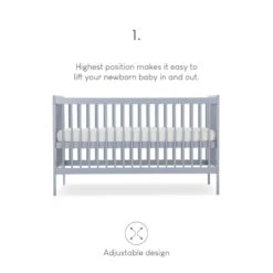 CuddleCo Nola 2 Piece Nursery Furniture Set - Flint Blue -Oleu Furniture Shop VDX4T SQ8 0000000020 BLUE DVvP