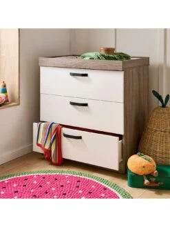 CuddleCo Enzo 2 Piece Nursery Furniture Set - Oak And White -Oleu Furniture Shop VDX4Y SQ4 0000000088 NO COLOR SLd