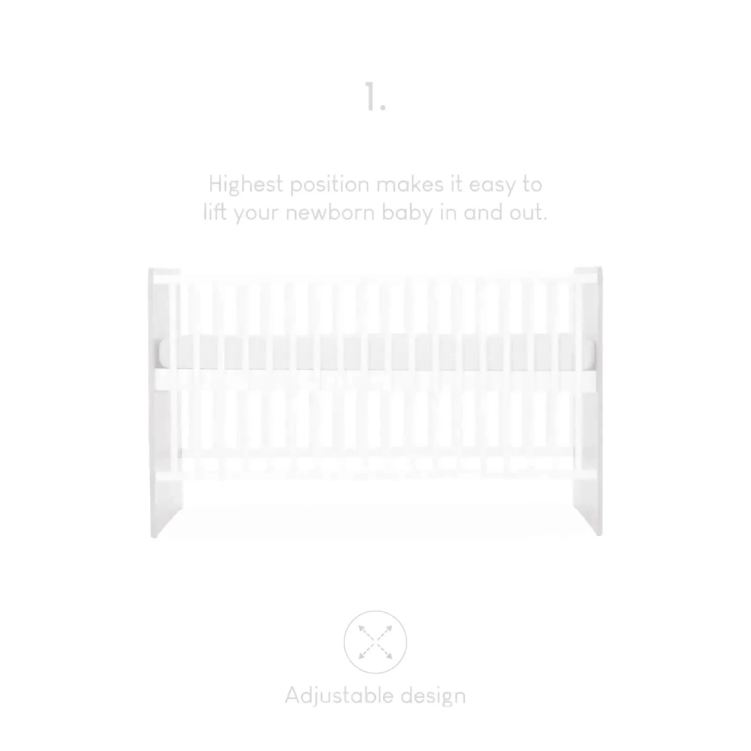 CuddleCo Enzo 3-Piece Nursery Furniture Set - Oak And White 10 CuddleCo Enzo 3-Piece Nursery Furniture Set - Oak And White - Image 8