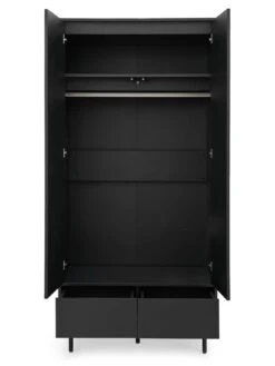 Very Home Hava 2 Door, 2 Drawer Wardrobe -Oleu Furniture Shop VE1TL SQ4 0000000004 BLACK SLd