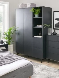 Very Home Hava 2 Door, 2 Drawer Wardrobe With Open Shelves