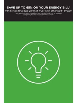 NINJA Foodi MAX Dual Zone 9.5L Air Fryer With Smart Cook System AF451UK -Oleu Furniture Shop VEUCD SQ7 0000000004 BLACK ICf