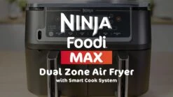 NINJA Foodi MAX Dual Zone 9.5L Air Fryer With Smart Cook System AF451UK -Oleu Furniture Shop VEUCD SQ8 0000000004 BLACK DVvL