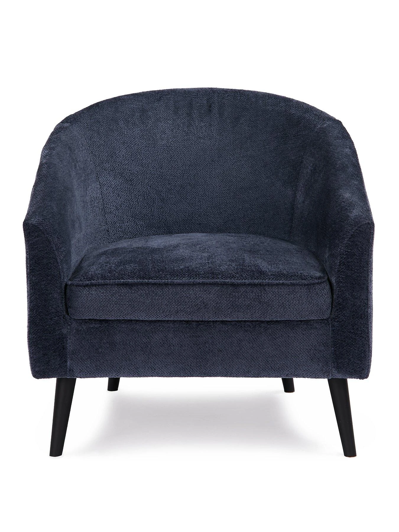 Very Home Holly Fabric Armchair - Navy 4 Very Home Holly Fabric Armchair - Navy - Image 2