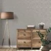 Fine D??cor Miya Geo Wallpaper In Grey -Oleu Furniture Shop VFJQI SQ1 0000000005 GREY SLf