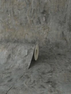 Vymura Savona Marble Plain Wallpaper – Slate -Oleu Furniture Shop VFJQN SQ2 0000000183 SLATE SLd