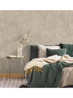 Vymura Romana Plain Wallpaper In Stone -Oleu Furniture Shop VFJQS SQ6 0000000053 STONE SLd4