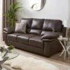 Verona Leather 3 Seater Sofa - FSC® Certified -Oleu Furniture Shop VFKPH SQ1 0000000008 CHOCOLATE RSr