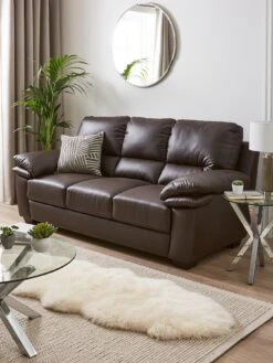 Verona Leather 3 Seater Sofa - FSC® Certified