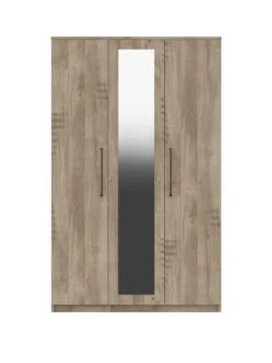 One Call Tuscany Ready Assembled 3 Door Mirrored Wardrobe 9 One Call Tuscany Ready Assembled 3 Door Mirrored Wardrobe -Oleu Furniture Shop VFRGW SQ3 0000000006 OAK SLa