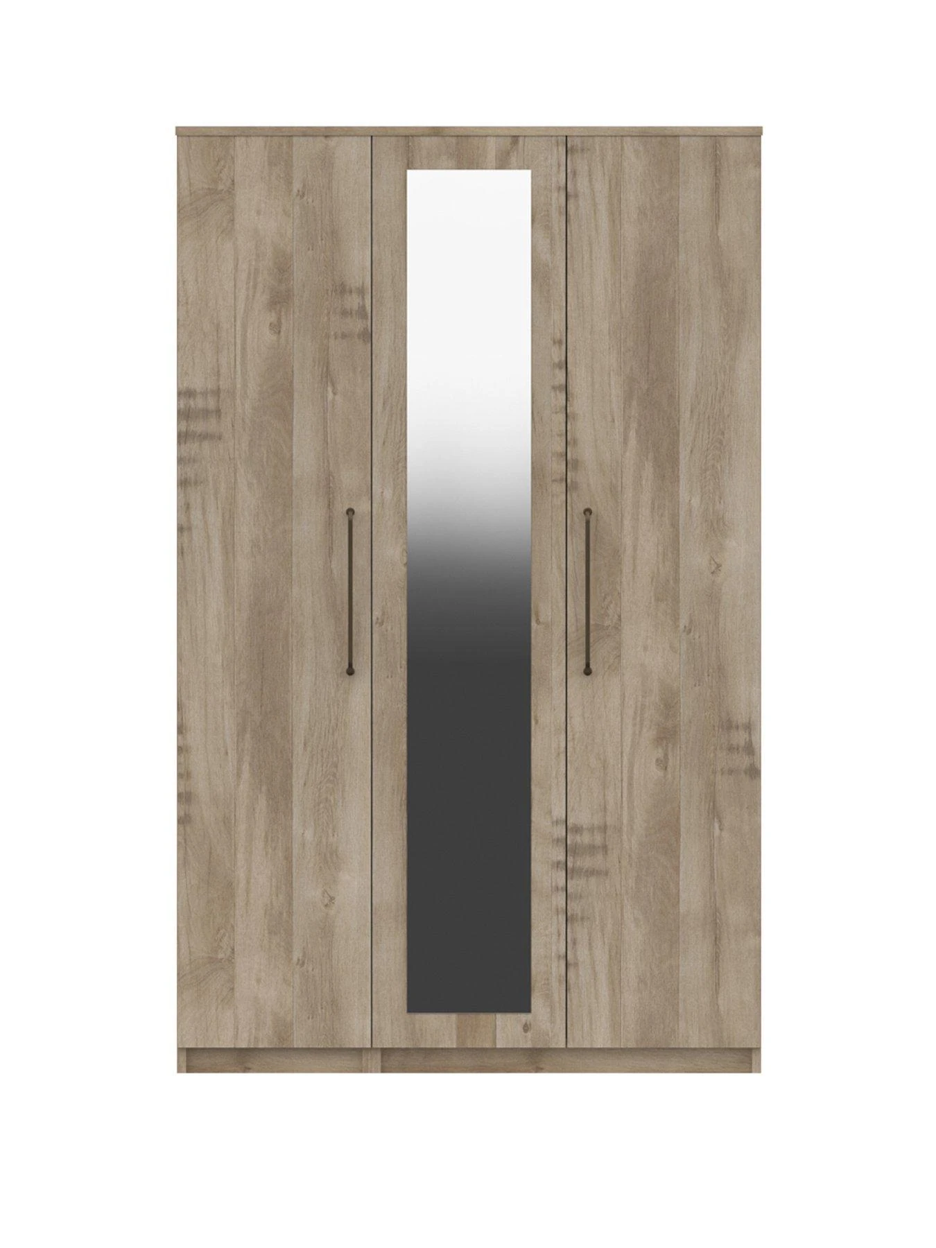 One Call Tuscany Ready Assembled 3 Door Mirrored Wardrobe 5 One Call Tuscany Ready Assembled 3 Door Mirrored Wardrobe - Image 3