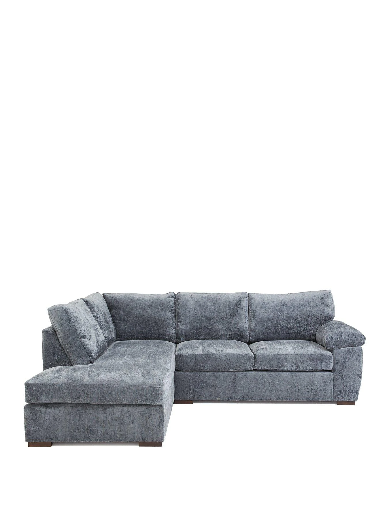 Very Home Salerno Standard Seater Fabric Left Hand Corner Chaise Sofa - Blue Grey - FSC® Certified 4 Very Home Salerno Standard Seater Fabric Left Hand Corner Chaise Sofa - Blue Grey - FSC® Certified - Image 2