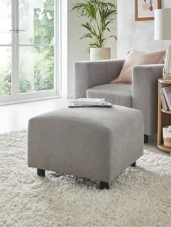 Very Home Clarkson Fabric Footstool - FSC® Certified