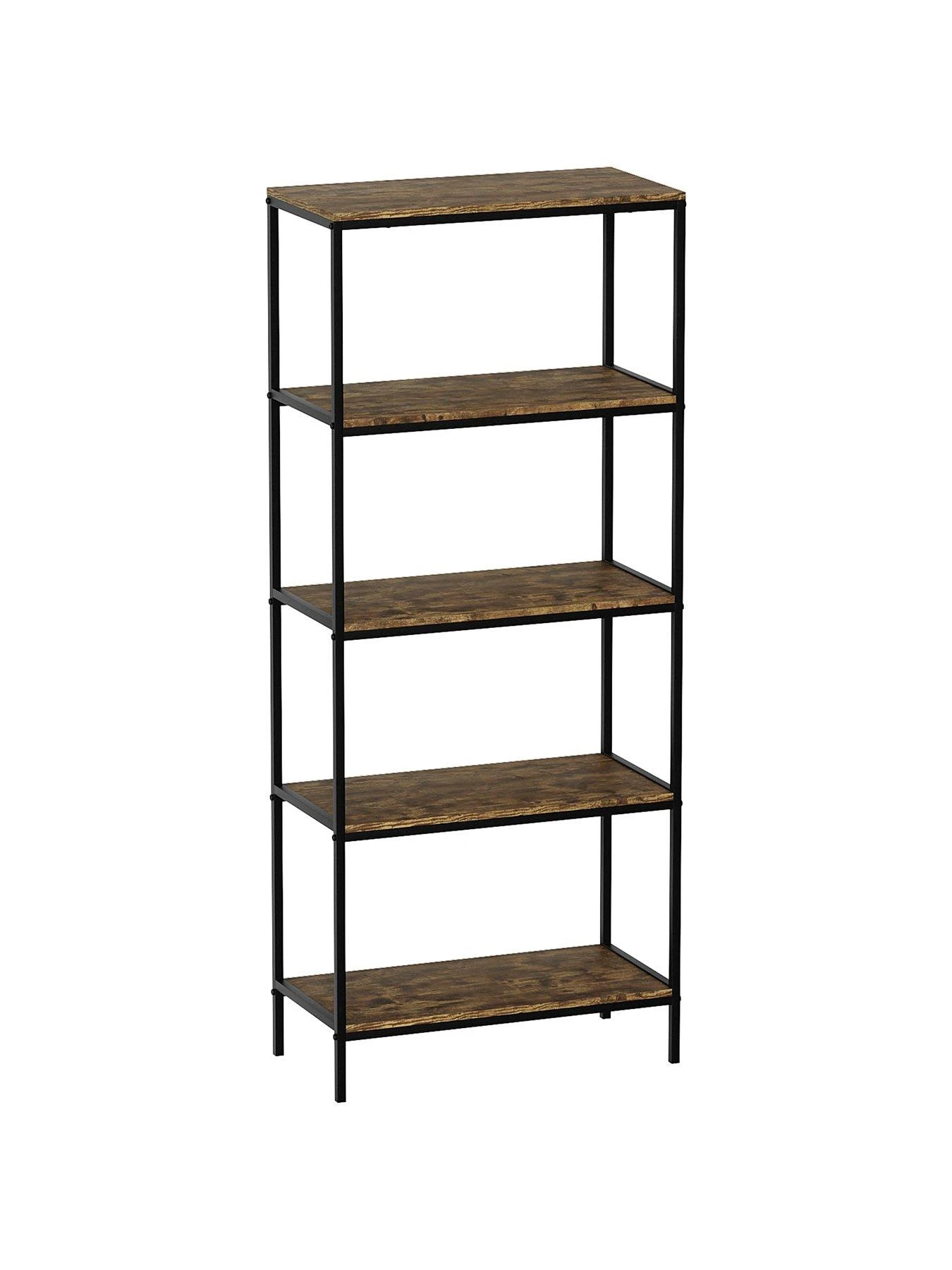 Vida Designs Brooklyn 5 Tier Bookcase - Dark Oak 8 Vida Designs Brooklyn 5 Tier Bookcase - Dark Oak - Image 6