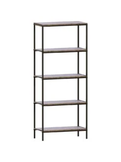 Vida Designs Brooklyn 5 Tier Bookcase - Dark Oak 15 Vida Designs Brooklyn 5 Tier Bookcase - Dark Oak -Oleu Furniture Shop VGOSC SQ7 0000000558 DARK OAK DGy
