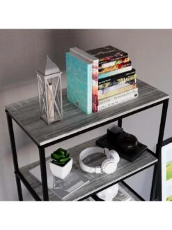 Vida Designs Brooklyn 5 Tier Bookcase - Grey Oak 13 Vida Designs Brooklyn 5 Tier Bookcase - Grey Oak -Oleu Furniture Shop VGOSH SQ5 0000006131 GREY OAK SLd1