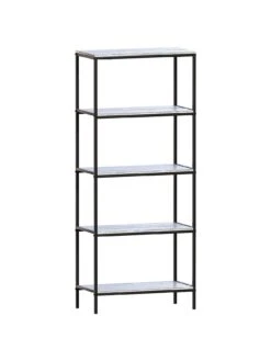 Vida Designs Brooklyn 5 Tier Bookcase - Grey Oak 15 Vida Designs Brooklyn 5 Tier Bookcase - Grey Oak -Oleu Furniture Shop VGOSH SQ7 0000006131 GREY OAK DGy