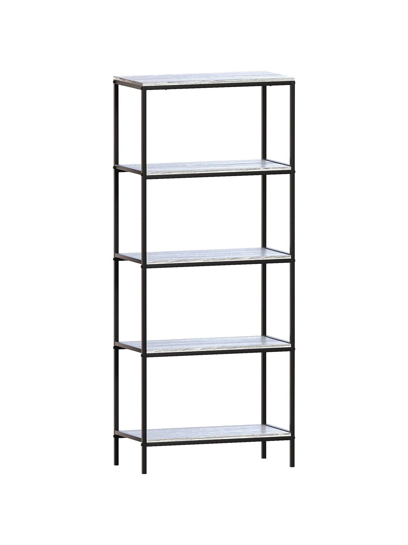 Vida Designs Brooklyn 5 Tier Bookcase - Grey Oak 9 Vida Designs Brooklyn 5 Tier Bookcase - Grey Oak - Image 7