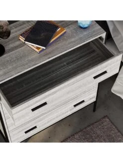 Vida Designs Brooklyn 4 Drawer Chest - Grey Oak -Oleu Furniture Shop VGOSL SQ4 0000006131 GREY OAK SLd