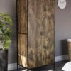 Vida Designs Brooklyn 2 Door Wardrobe - Dark Oak