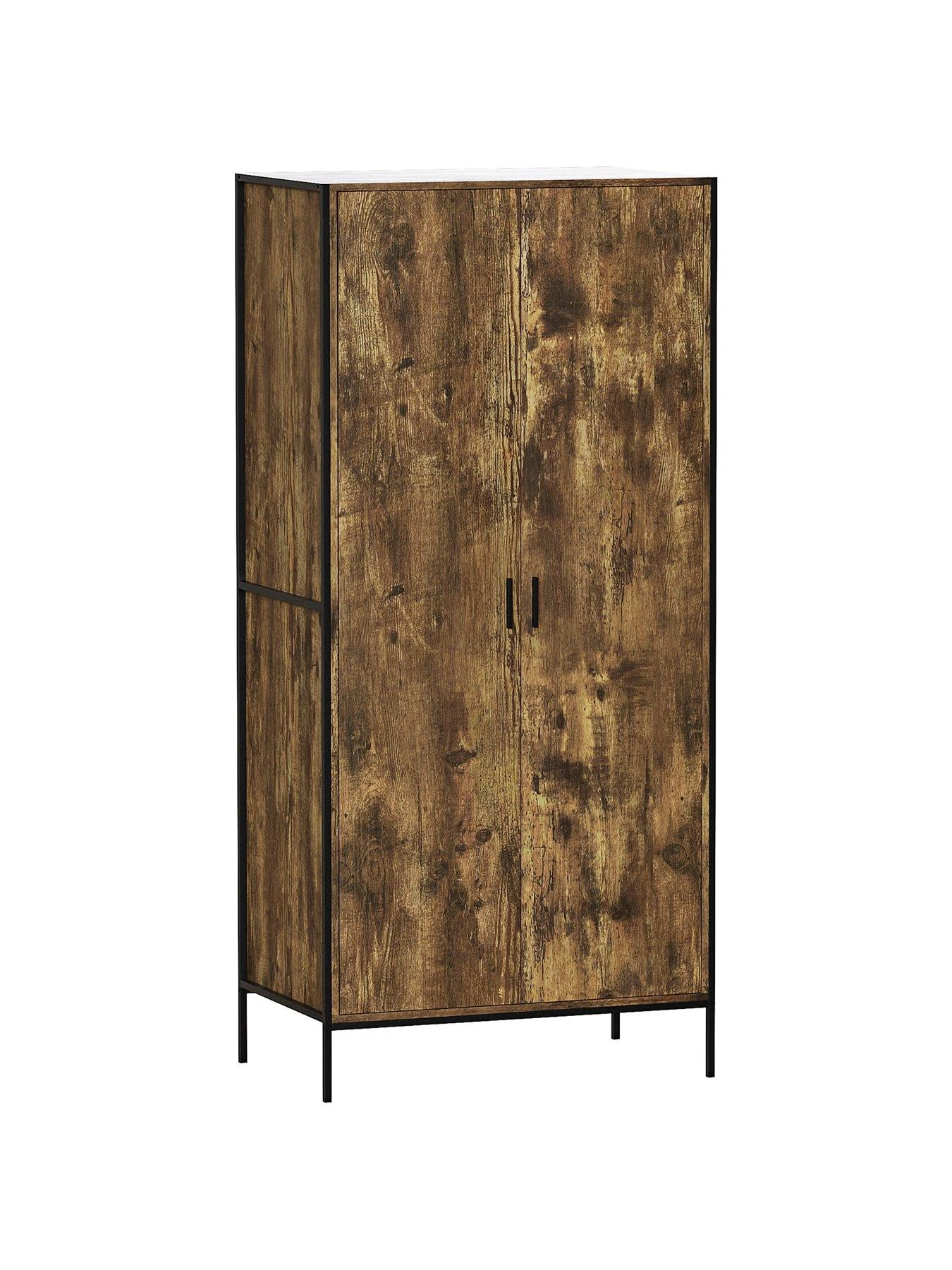 Vida Designs Brooklyn 2 Door Wardrobe - Dark Oak 8 Vida Designs Brooklyn 2 Door Wardrobe - Dark Oak - Image 6