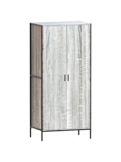 Vida Designs Brooklyn 2 Door Wardrobe - Grey Oak 15 Vida Designs Brooklyn 2 Door Wardrobe - Grey Oak -Oleu Furniture Shop VGOSN SQ7 0000006131 GREY OAK DGy