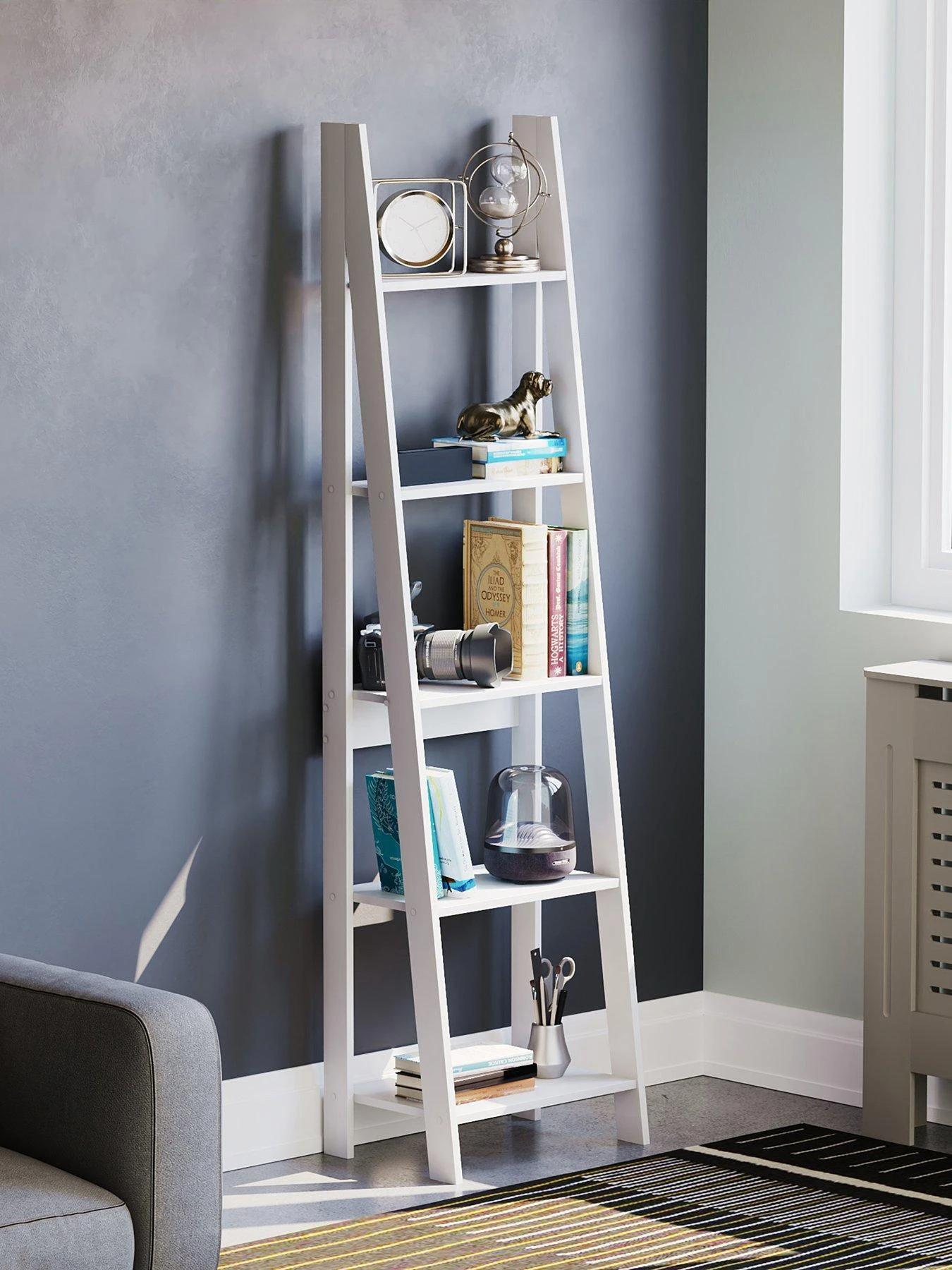 Vida Designs Bristol 5 Tier Step Ladder Bookcase 3 Vida Designs Bristol 5 Tier Step Ladder Bookcase
