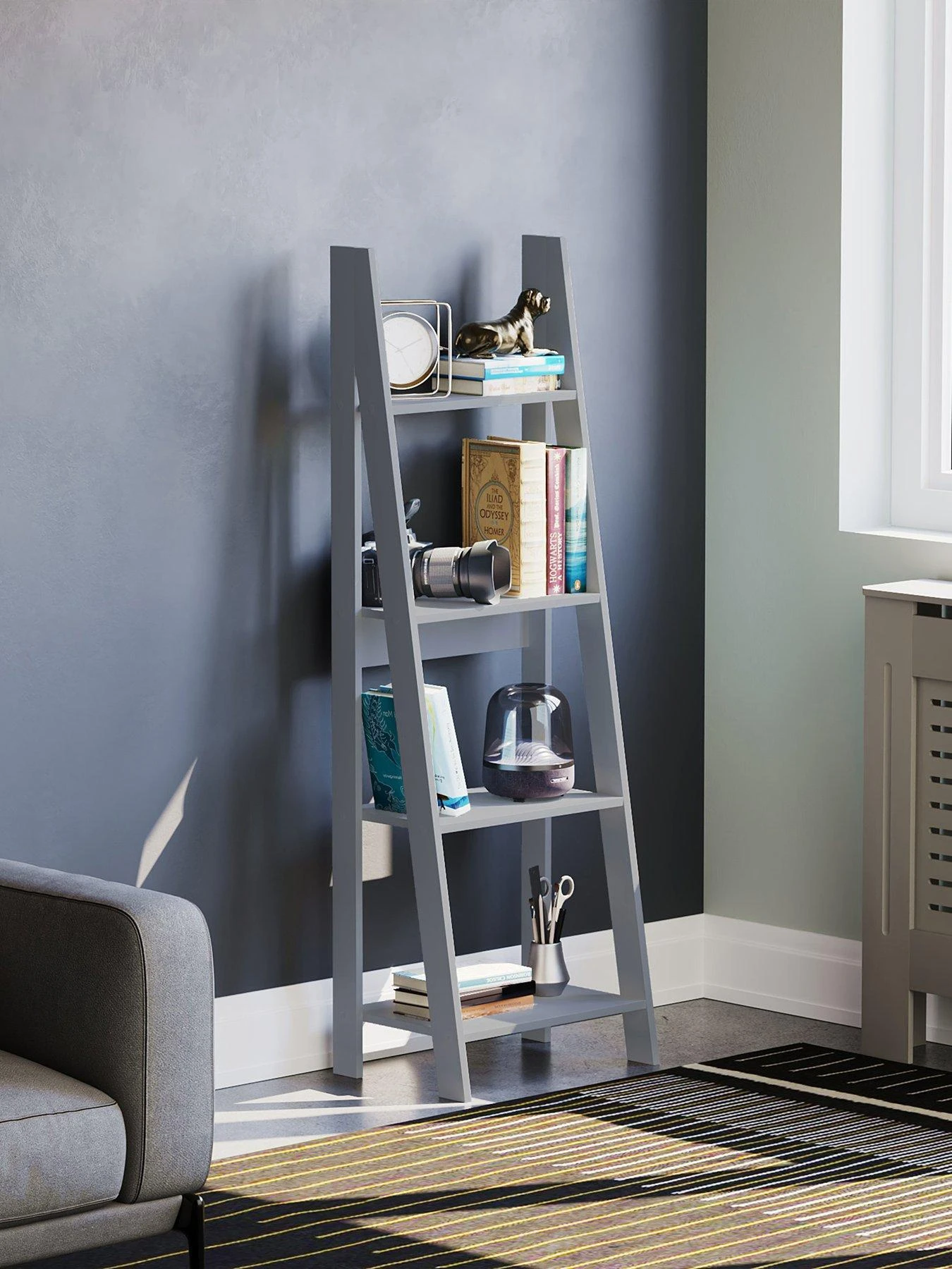 Vida Designs Bristol 4 Tier Step Ladder Bookcase 3 Vida Designs Bristol 4 Tier Step Ladder Bookcase