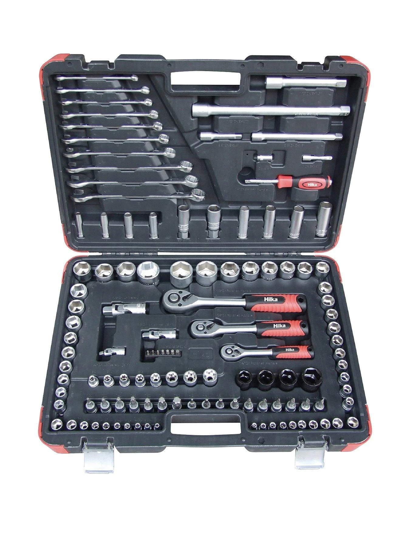 Hilka Tools 120 Pce 1/4", 3/8" & 1/2" Dr Socket Set 3 Hilka Tools 120 Pce 1/4", 3/8" & 1/2" Dr Socket Set