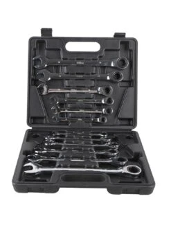 Hilka Tools 12 Pce Ratchet Combination Spanner Set Metric Pro Craft