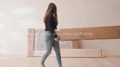 Silentnight Evana Fabric Bed Frame -Oleu Furniture Shop VHUG9 SQ8 0000000035 SILVER DVvL