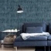 ARTHOUSE Luxe Plain Navy Wallpaper