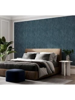 ARTHOUSE Luxe Plain Navy Wallpaper -Oleu Furniture Shop VHVGY SQ4 0000000099 N A SLd2