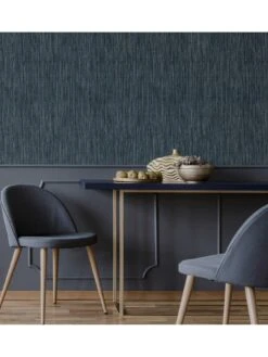 ARTHOUSE Luxe Plain Navy Wallpaper -Oleu Furniture Shop VHVGY SQ6 0000000099 N A SLd4