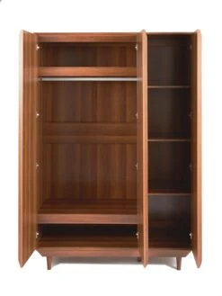 Marcel 3 Door Wardrobe -Oleu Furniture Shop VHXXE SQ4 0000000007 WALNUT SLd