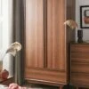 Marcel 2 Door, 1 Drawer Wardrobe 1 Marcel 2 Door, 1 Drawer Wardrobe -Oleu Furniture Shop VHXXF SQ1 0000000007 WALNUT RSr