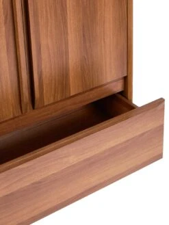 Marcel 2 Door, 1 Drawer Wardrobe -Oleu Furniture Shop VHXXF SQ5 0000000007 WALNUT SLd1