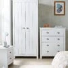 Very Home Atlanta 3 Piece Package - 2 Door Wardrobe, 4 Drawer Chest And 2 Drawer Bedside Chest - White -Oleu Furniture Shop VIC8L SQ1 0000000013 WHITE RSr