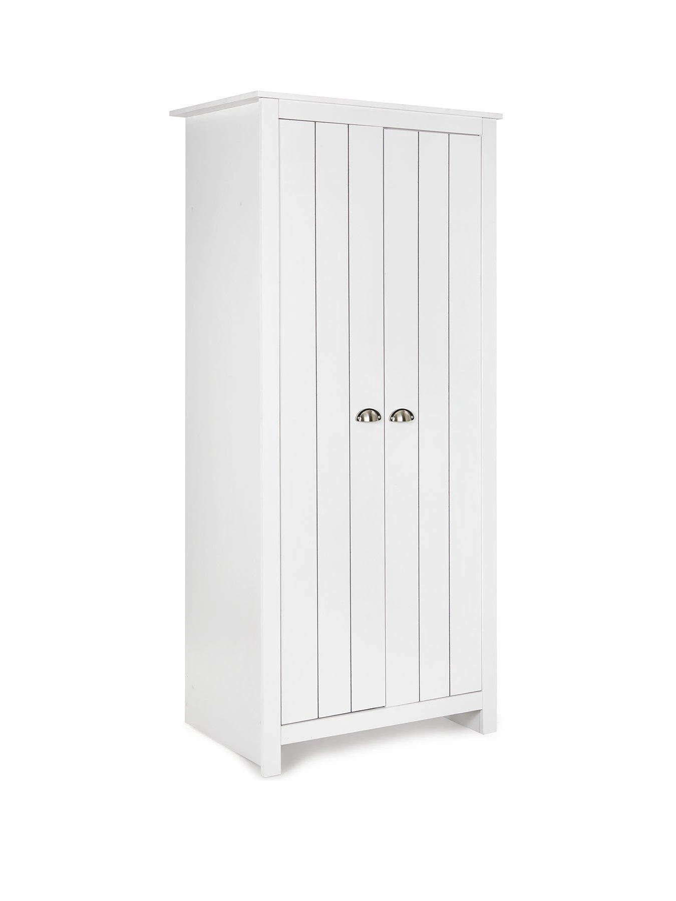 Very Home Atlanta 3 Piece Package - 2 Door Wardrobe, 4 Drawer Chest And 2 Drawer Bedside Chest - White 5 Very Home Atlanta 3 Piece Package - 2 Door Wardrobe, 4 Drawer Chest And 2 Drawer Bedside Chest - White - Image 3