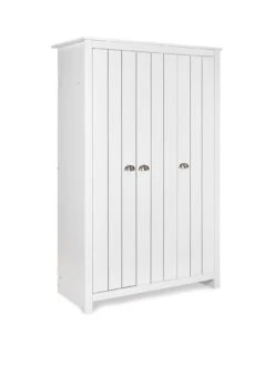 Very Home Atlanta 3 Piece Package - 3 Door Wardrobe, 4 Drawer Chest And 2 Drawer Bedside Chest - White -Oleu Furniture Shop VIC8M SQ3 0000000013 WHITE SLa