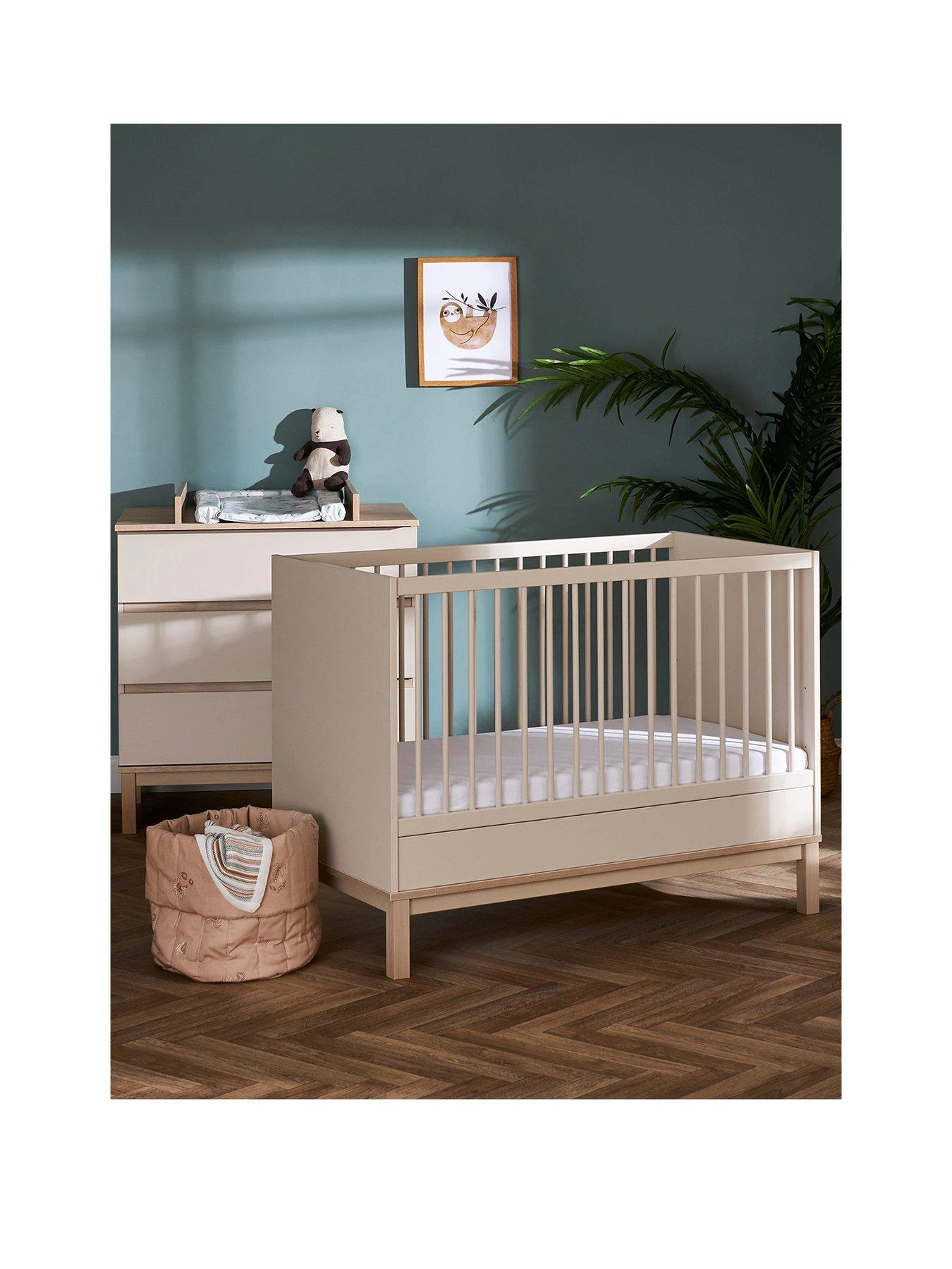 Obaby Astrid Mini 2 Piece Furniture Set - Satin 4 Obaby Astrid Mini 2 Piece Furniture Set - Satin - Image 2