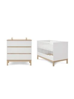 Obaby Astrid 2 Piece Nursery Furniture Set - White -Oleu Furniture Shop VIFEZ SQ4 0000000013 WHITE SLd