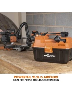 EVOLUTION R11VAC-Li 18V Li-Ion EXT Cordless Wet & Dry Vacuum Cleaner - Tool Only -Oleu Furniture Shop VIH21 SQ4 0000000088 NO COLOR SLd2