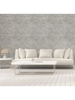 ARTHOUSE Venetian Plaster Grey And Gold Wallpaper