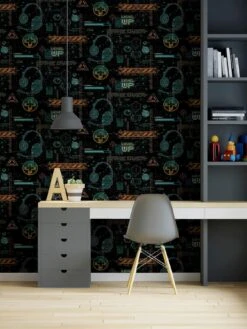 ARTHOUSE Gamer Multicoloured Wallpaper -Oleu Furniture Shop VJ0NM SQ5 0000000099 N A SLd3