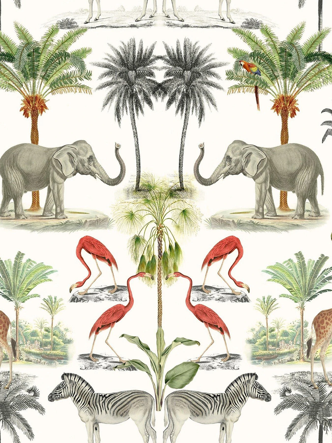 ARTHOUSE Mirrored Animals Multi Wallpaper 4 ARTHOUSE Mirrored Animals Multi Wallpaper - Image 2