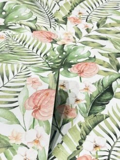 ARTHOUSE Tropical Floral Pink & Green Wallpaper -Oleu Furniture Shop VJ0NR SQ3 0000000099 N A SLd1
